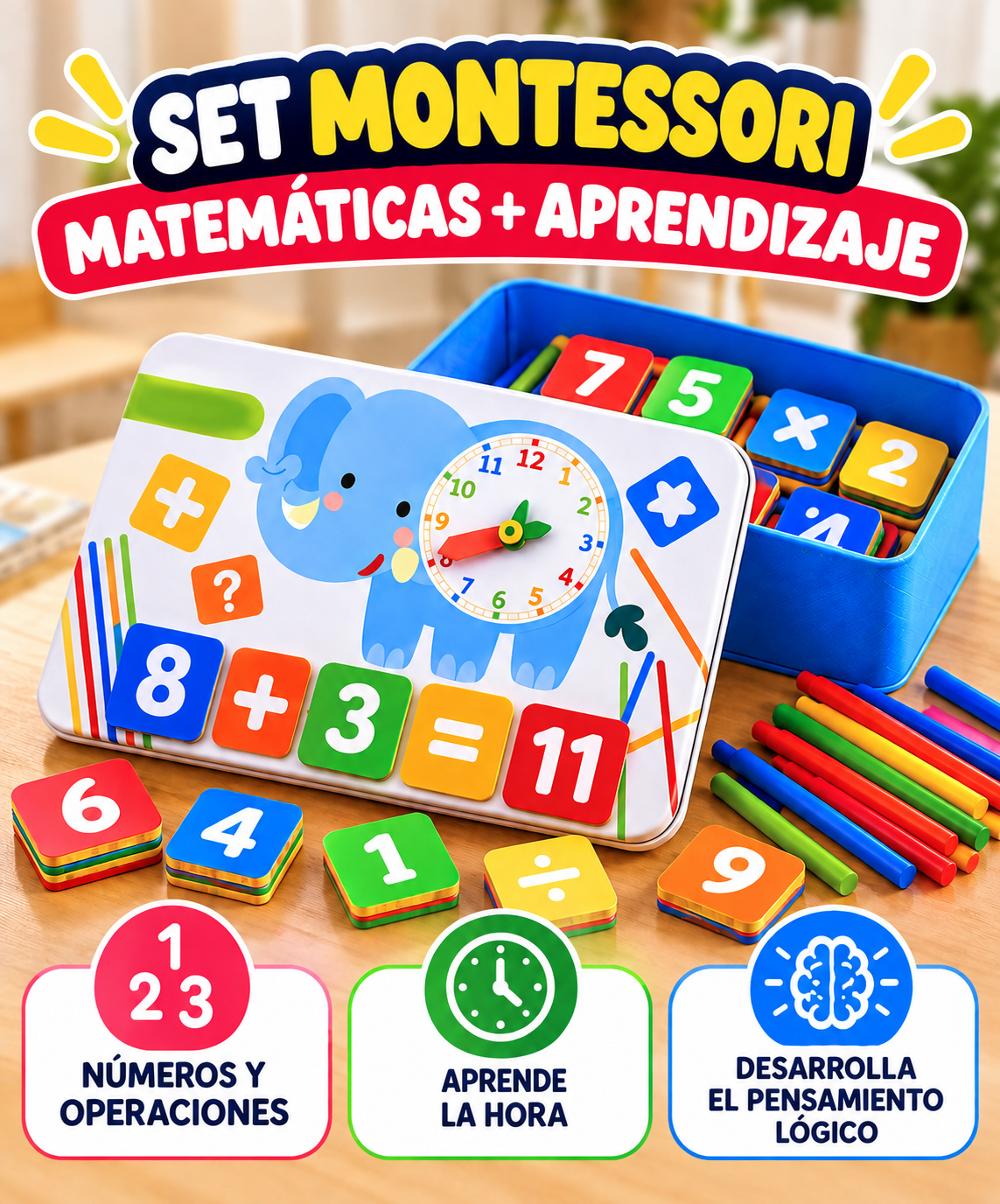 🐘 Set Aprendizaje Montessori™