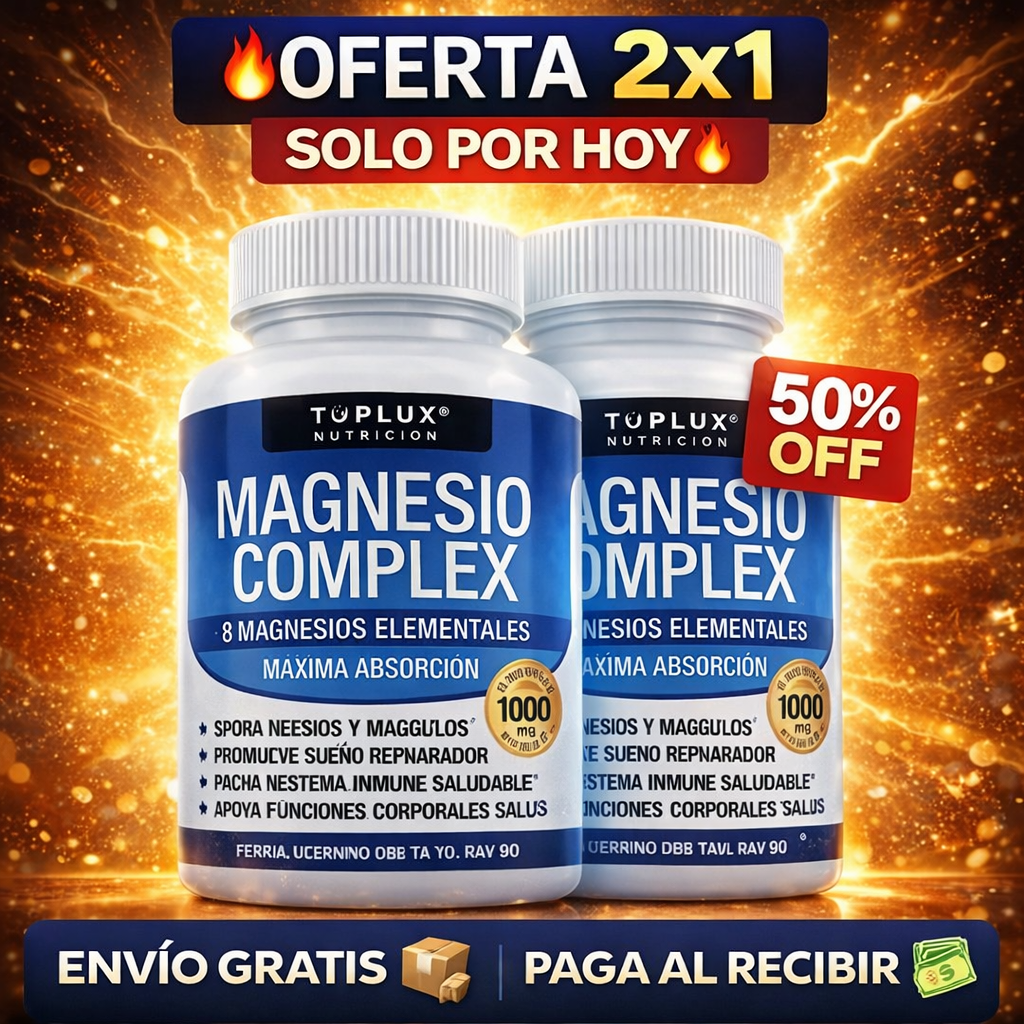 💥 2x1 Magnesio Complex 8 1000mg – Solo por hoy 🔥